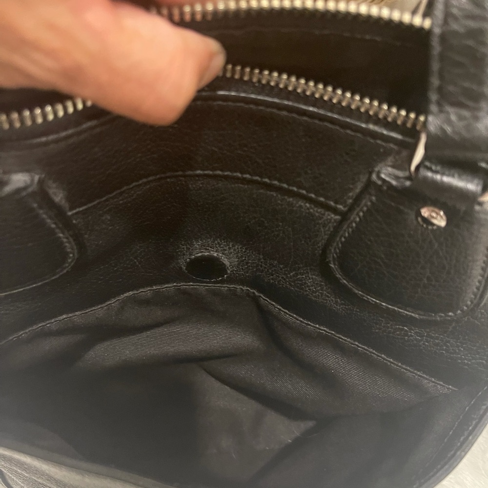 Black Leather Coach Purse - Picture 8 of 14